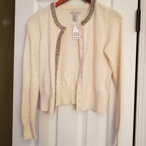 NWT H&M cardigan with silver accents